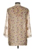 Krazy Kat 100% Polyester Ivory 3/4 Sleeve Blouse Size L - photo 2