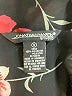Jonathan Martin 100% Polyester Floral Black Long Sleeve Blouse Size S - photo 7