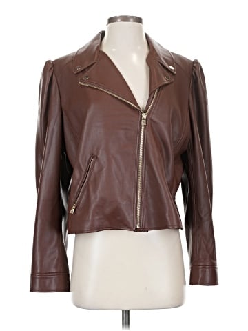 Chico's Faux Leather Jacket (view 1)