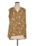 Bobeau 100% Polyester Animal Print Gold Sleeveless Blouse Size 1X - photo 1