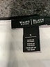 White House Black Market Silver White Short Sleeve Top Size S - photo 7