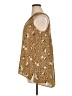 Bobeau 100% Polyester Animal Print Gold Sleeveless Blouse Size 1X - photo 5