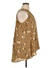 Bobeau 100% Polyester Animal Print Gold Sleeveless Blouse Size 1X - photo 4