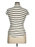 Aqua Stripes Ivory Short Sleeve Turtleneck Size XL - photo 2