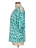 MICHAEL Michael Kors 100% Polyester Teal 3/4 Sleeve Blouse Size M - photo 5