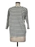 Chaps Stripes Gray 3/4 Sleeve Top Size M - photo 2