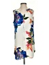 Fig and Flower 100% Polyester Floral Multi Color Ivory Sleeveless Blouse Size S - photo 1