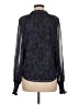 Aqua 100% Polyester Blue Long Sleeve Blouse Size M - photo 2