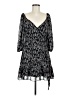Feathers 100% Polyester Paisley Black Casual Dress Size M - photo 1