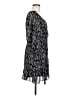 Feathers 100% Polyester Paisley Black Casual Dress Size M - photo 4