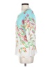 Unbranded 100% Silk Floral White 3/4 Sleeve Silk Top Size S (estimated) - photo 5