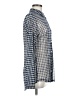 CAbi Checkered-gingham Blue Long Sleeve Button-Down Shirt Size M - photo 4