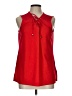 Ann Taylor Factory 100% Polyester Red Sleeveless Blouse Size L - photo 1