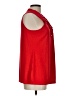 Ann Taylor Factory 100% Polyester Red Sleeveless Blouse Size L - photo 4