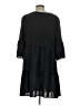 Unbranded Solid Black Casual Dress Size L - photo 2