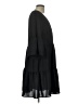 Unbranded Solid Black Casual Dress Size L - photo 4