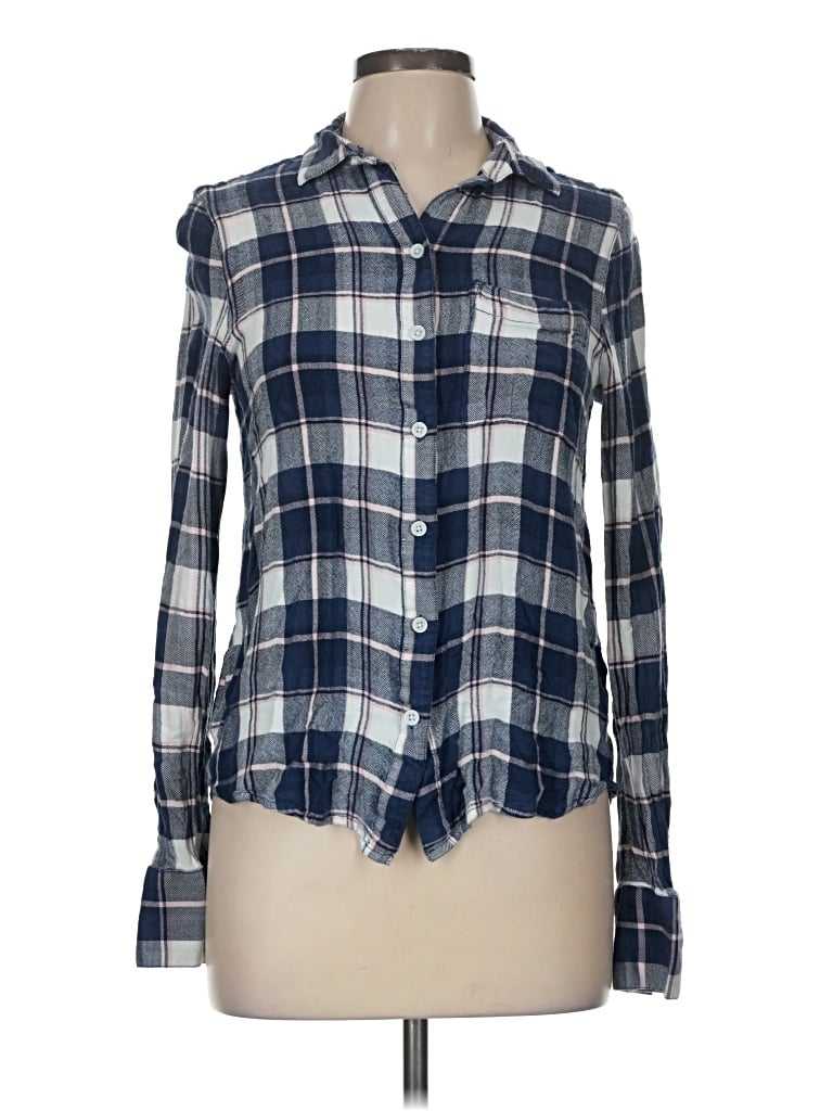 Pre-owned Korye Long Sleeve Button Down Shirt In Blue