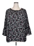Unbranded Black 3/4 Sleeve Blouse Size XXL (estimated) - photo 1