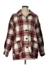 Ambiance Plaid Burgundy Coat Size L - photo 1