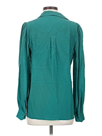 Tegan Long Sleeve Silk Top (view 2)