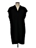 PREMISE Solid Black Casual Dress Size L - photo 1