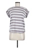 Cupio Stripes Gray Short Sleeve Top Size S - photo 1