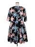 ELOQUII Print Black Casual Dress Size 18 - photo 2
