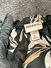 Merona 100% Polyester Floral Black Long Sleeve Blouse Size L - photo 7