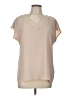Unbranded 100% Polyester Tan Short Sleeve Blouse Size L - photo 1