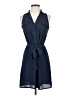 Freeway Solid Blue Casual Dress Size XS - photo 1