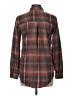 American Eagle Outfitters Plaid Brown Long Sleeve Blouse Size M - photo 2