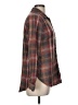 American Eagle Outfitters Plaid Brown Long Sleeve Blouse Size M - photo 4