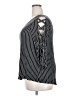 Jennifer Lopez Stripes Black 3/4 Sleeve Top Size XXL - photo 5