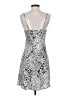 Timing 100% Polyester Animal Print Silver Cocktail Dress Size S - photo 2