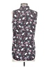 CAbi Floral Gray Sleeveless Button-Down Shirt Size XS - photo 2