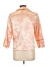Robert Louis Print Orange Silk Blazer Size L - photo 2