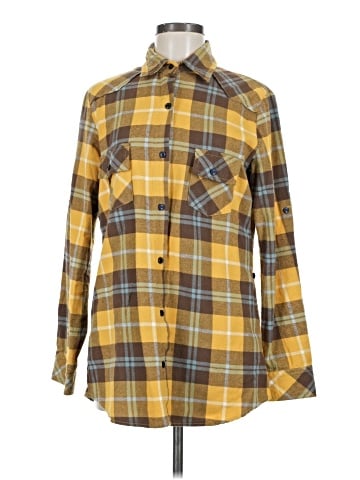 Matchstick Long Sleeve Button-Down Shirt (view 1)
