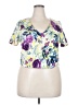 Torrid Floral Purple Tank Top Size 2X Plus (2) - photo 1