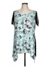 Unbranded Teal Short Sleeve Blouse Size L (estimated) - photo 1