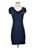 Three Dots 100% Viscose Solid Blue Cocktail Dress Size XS - photo 1