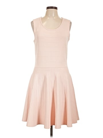Pink Tartan Casual Dress (view 1)