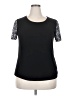 Amana Black Short Sleeve Top Size 2X - photo 1