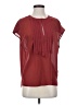 J.Crew 100% Polyester Red Short Sleeve Blouse Size 4 - photo 1
