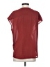 J.Crew 100% Polyester Red Short Sleeve Blouse Size 4 - photo 2