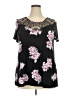 Torrid Black Short Sleeve Blouse Size 2X Plus (2) - photo 1