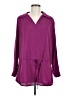 Spense Purple 3/4 Sleeve Blouse Size M - photo 1