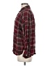 Max Studio Plaid Burgundy Long Sleeve Blouse Size M - photo 5
