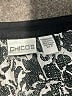 Chico's 100% Cotton Floral Black Silver 3/4 Sleeve Blouse Size Lg (2) - photo 7