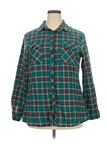 DRESSFO Long Sleeve Button-Down Shirt (view 1)