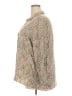 Tinsel 100% Rayon Animal Print Tan 3/4 Sleeve Blouse Size 3X - photo 5